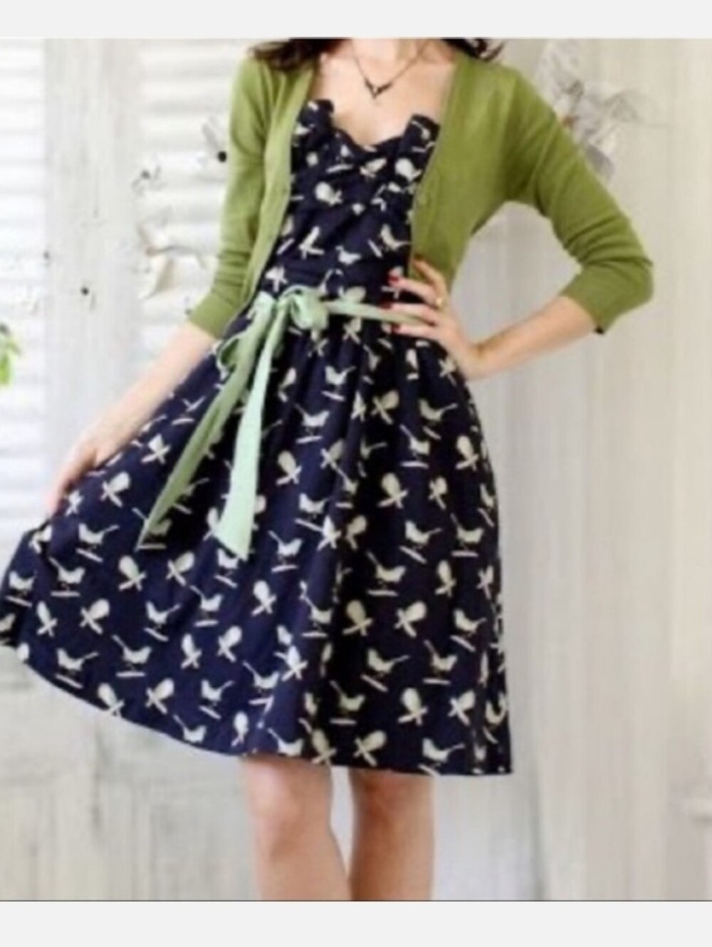 EUC Vintage Anthropologie Porridge Sing Sweetly Dress 6